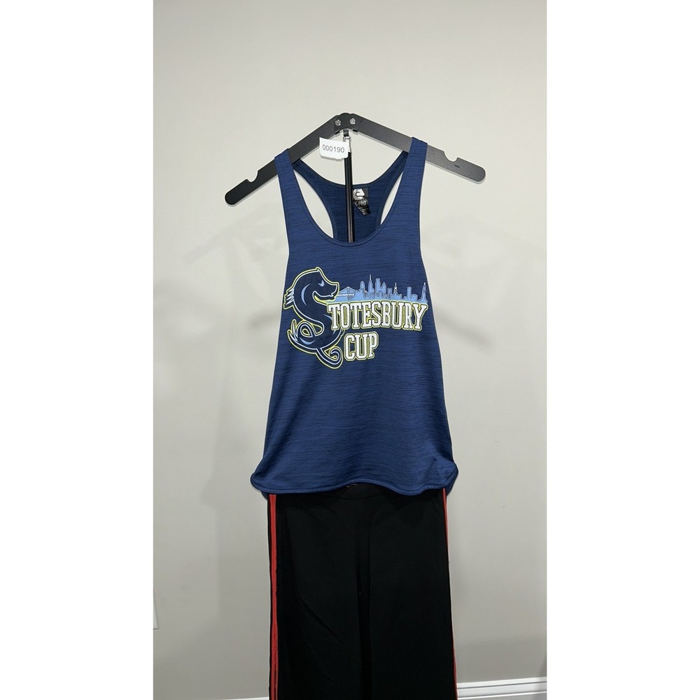 EG-PRO Stotesbury Cup Regatta Performance Racerback Tank Top Navy Blue Small